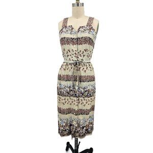 Vtg Krist Gudnason Summer Dress Womens S? Floral Button Front